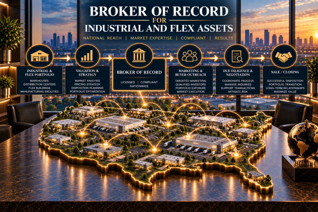 Broker of Record for Industrial and Flex Assets