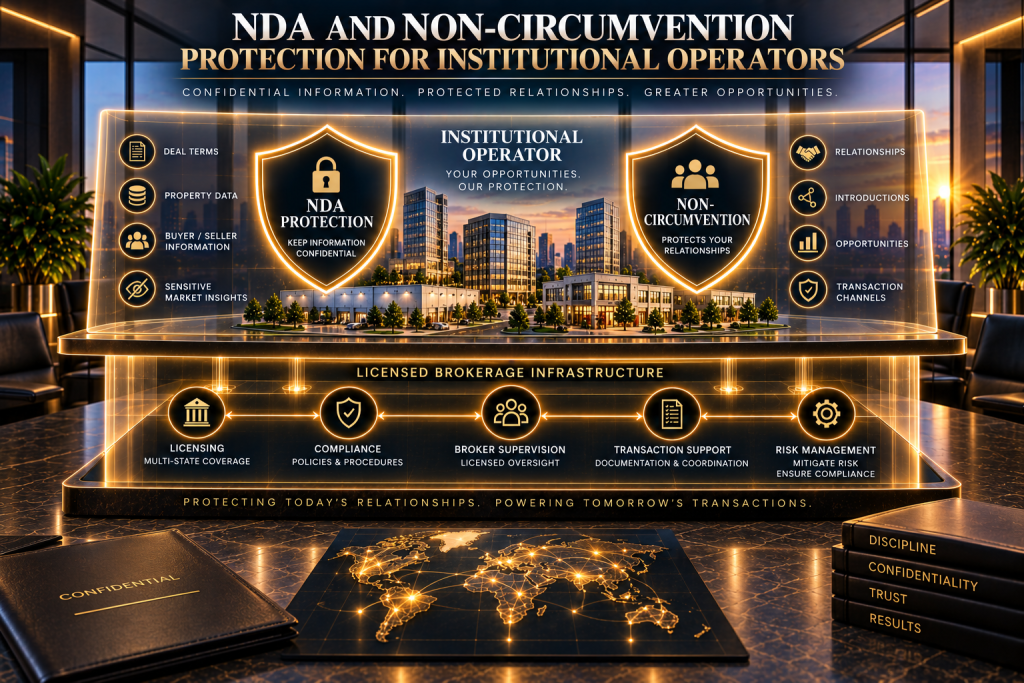 NDA and Non-Circumvention Protection for Institutional Operators