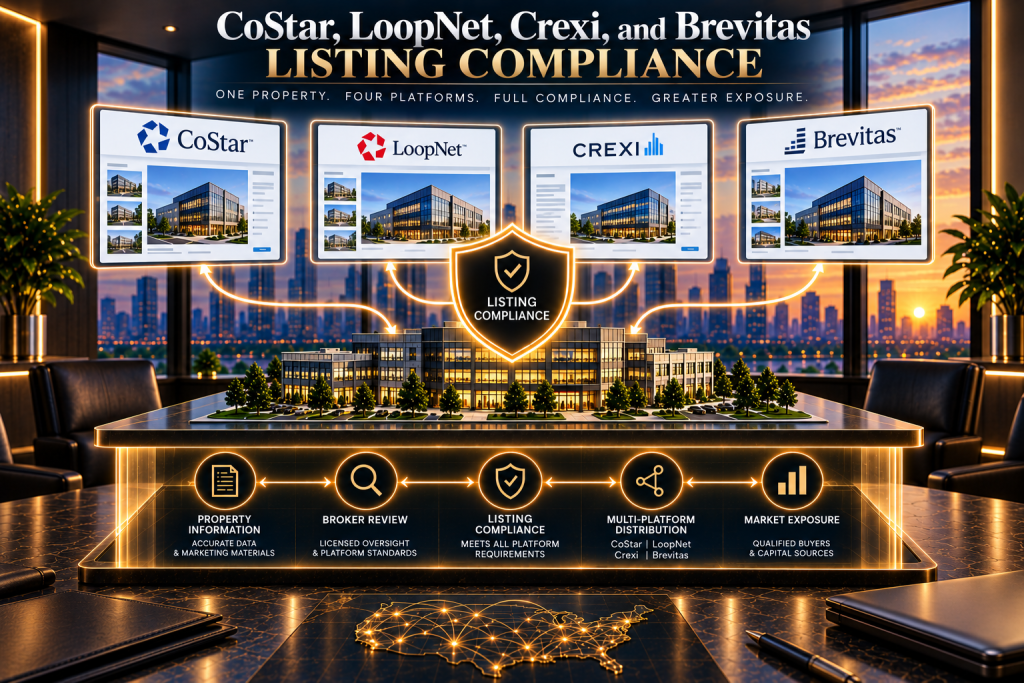 CoStar, LoopNet, Crexi, and Brevitas Listing Compliance