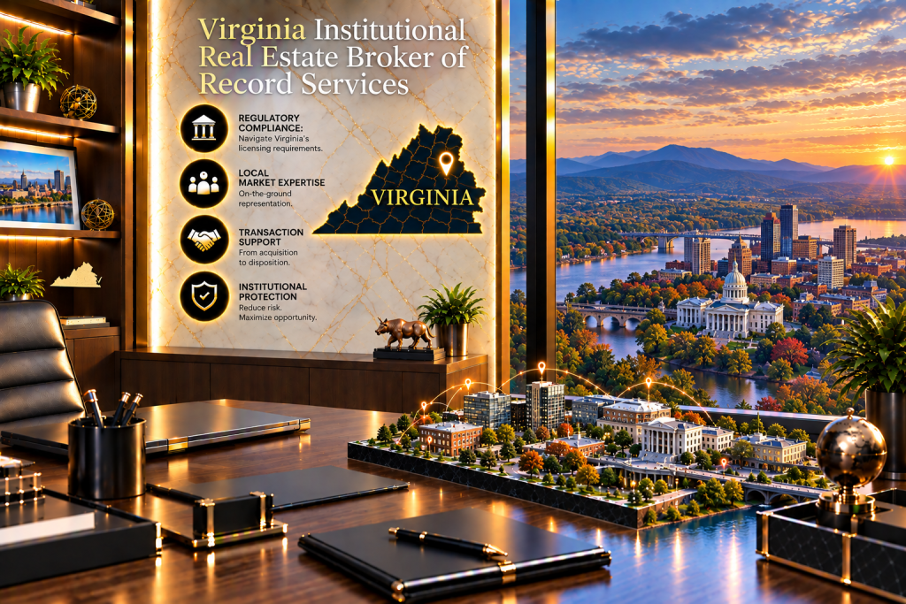 Institutional Real Estate Broker of Record in Virginia