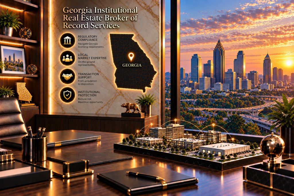 Broker of Record for Institutional Real Estate in Georgia