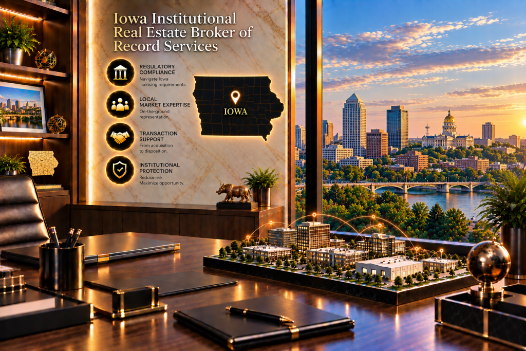 Institutional Real Estate Broker of Record in Iowa