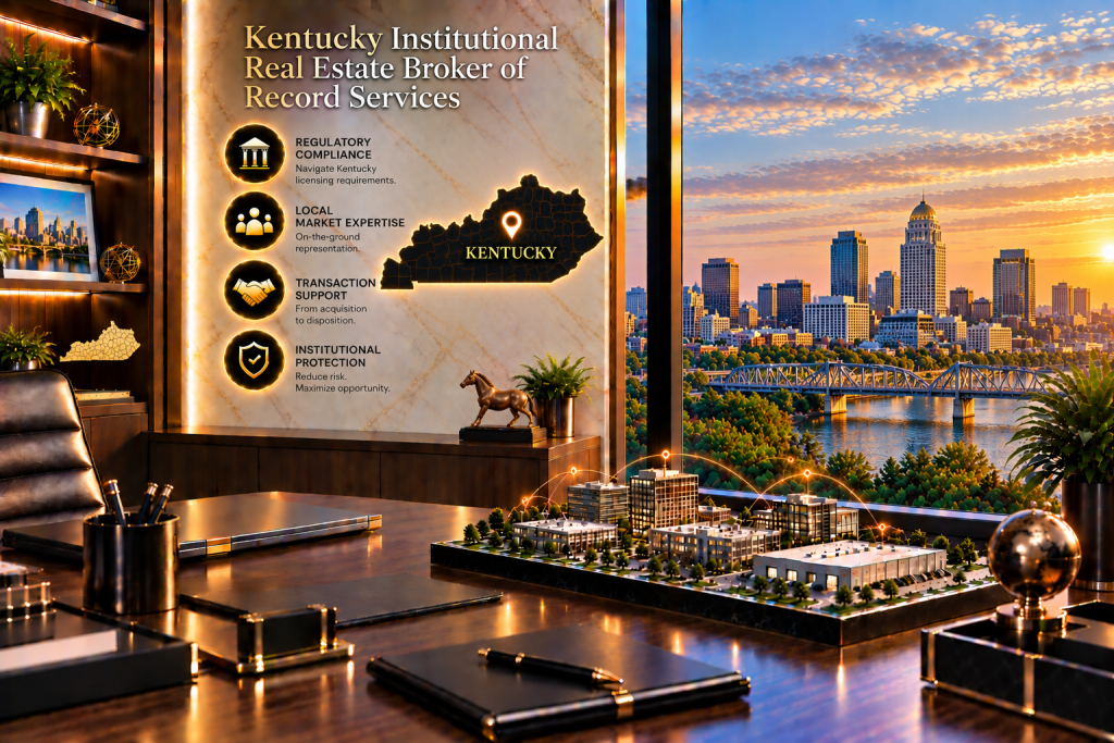 Broker of Record for Institutional Real Estate in Kentucky