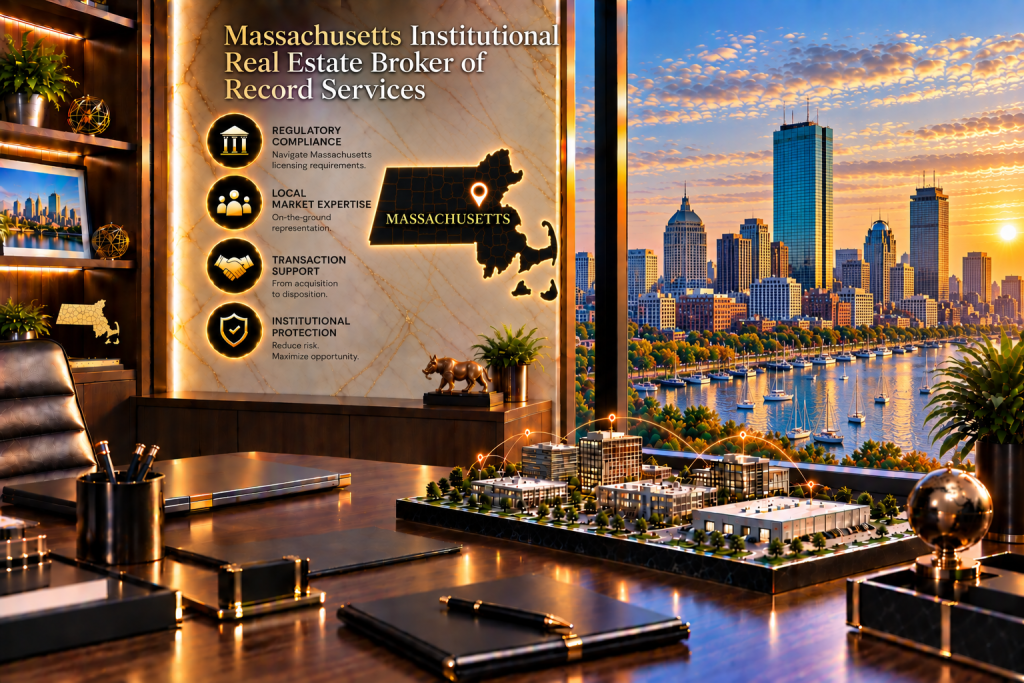 Institutional Real Estate Broker of Record in Massachusetts