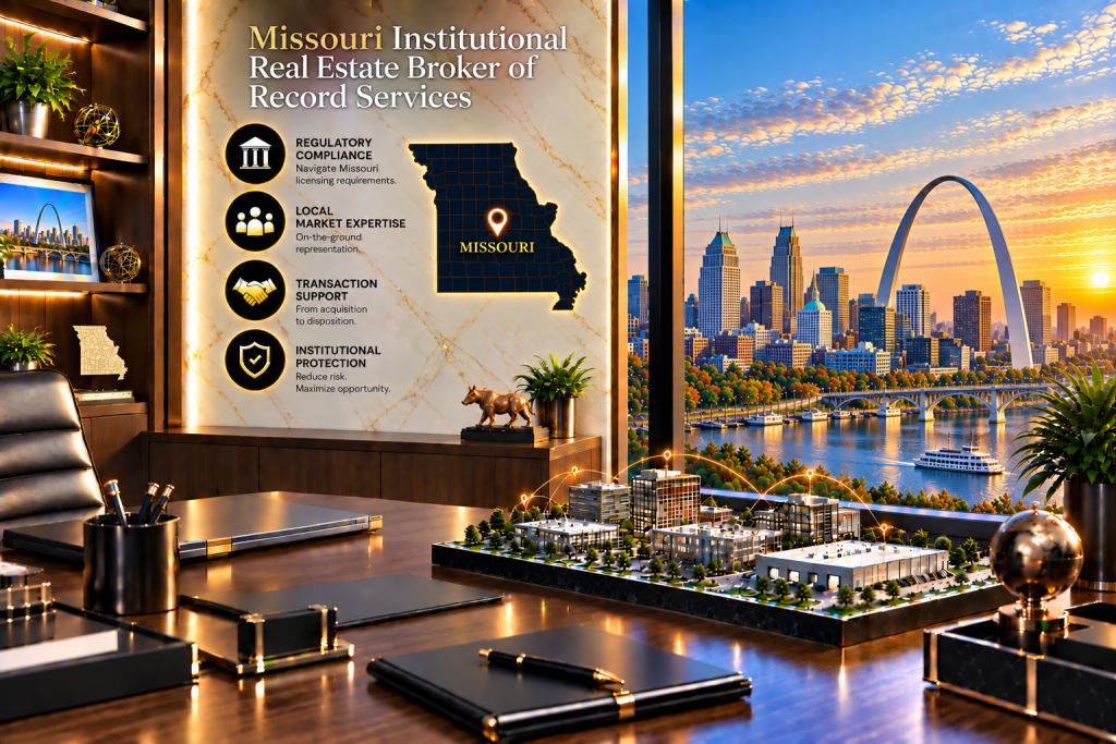 Institutional Real Estate Broker of Record in Missouri