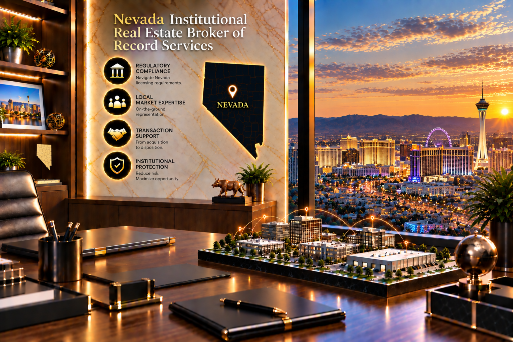 Institutional Real Estate Broker of Record in Nevada