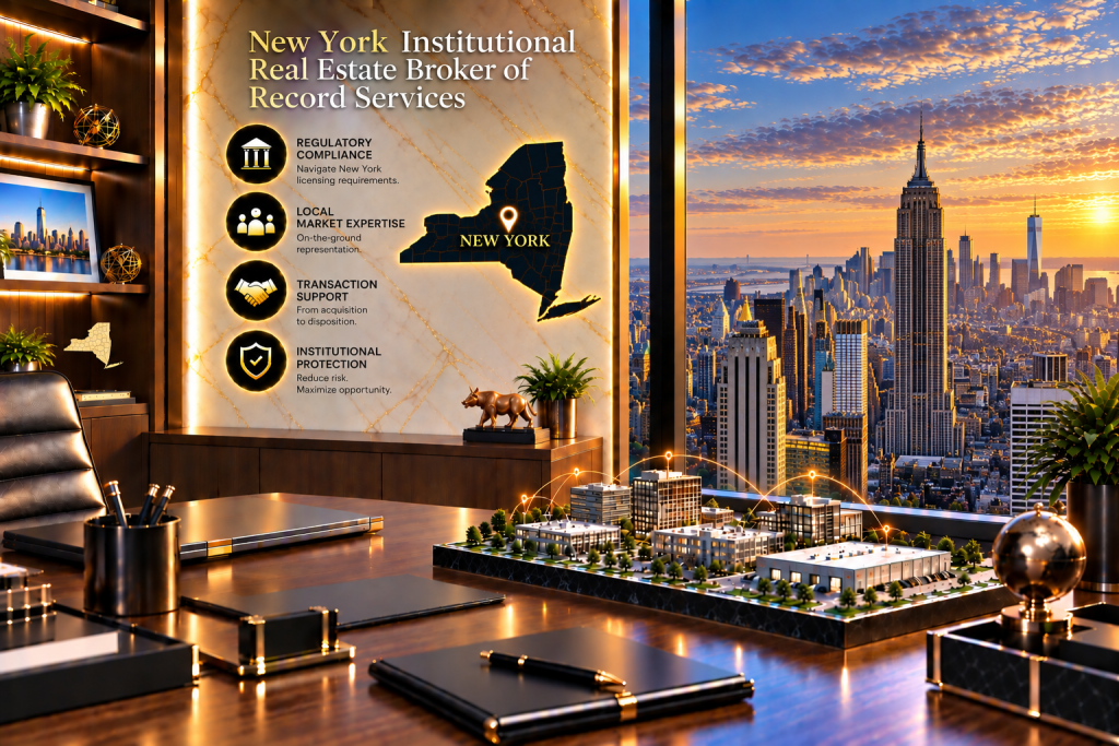 Institutional Real Estate Broker of Record in New York