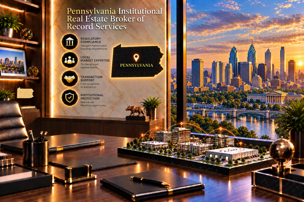 Broker of Record for Institutional Real Estate in Pennsylvania