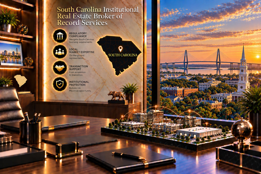 Institutional Real Estate Broker of Record in South Carolina